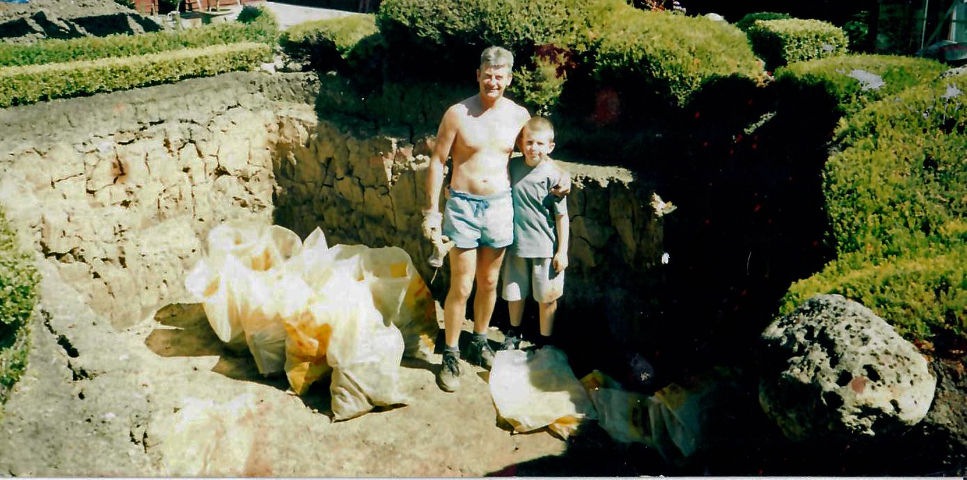 Me and Dad Pond Build E